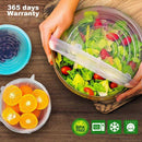 Tampas de Silicone Elásticas Reutilizáveis – Ajustáveis para Tigelas, Panelas e Alimentos