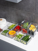 Organizador de Geladeira Empilhável com Tampa – Caixas Práticas para Alimentos