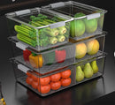 Organizador de Geladeira Empilhável com Tampa – Caixas Práticas para Alimentos