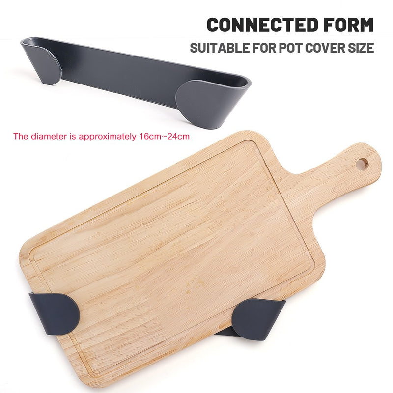 Suporte de Parede com Tampa Adesiva – Pote Organizador Suspenso (1/4 peças)