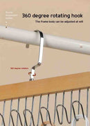 Organizador de Madeira Maciça – Cabide Multiuso com 8 Ganchos para Roupas e Acessórios