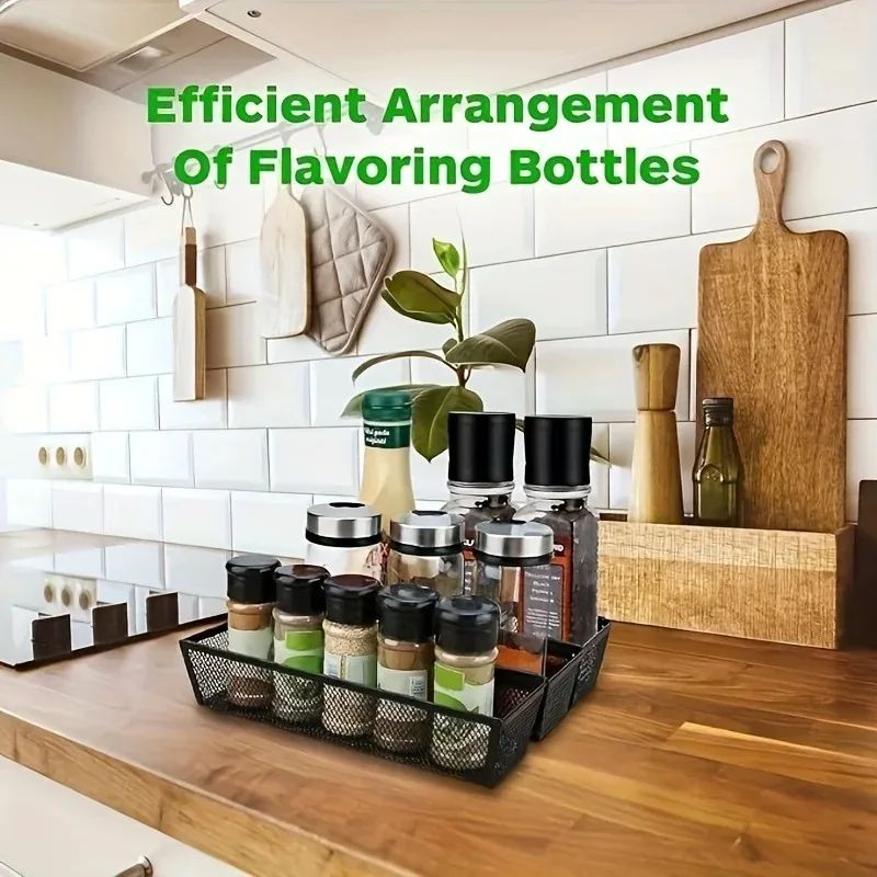 Organizador de Talheres e Utensílios – Bandeja de Gaveta Expansível em Metal Durável (6 Peças)