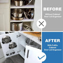 Suporte de Parede com Tampa Adesiva – Pote Organizador Suspenso (1/4 peças)