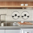 Suporte de Parede com Tampa Adesiva – Pote Organizador Suspenso (1/4 peças)