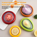 Conjunto 4 Potes de Silicone em Formato de frutas/legumes – Conservação de Frutas na Geladeira
