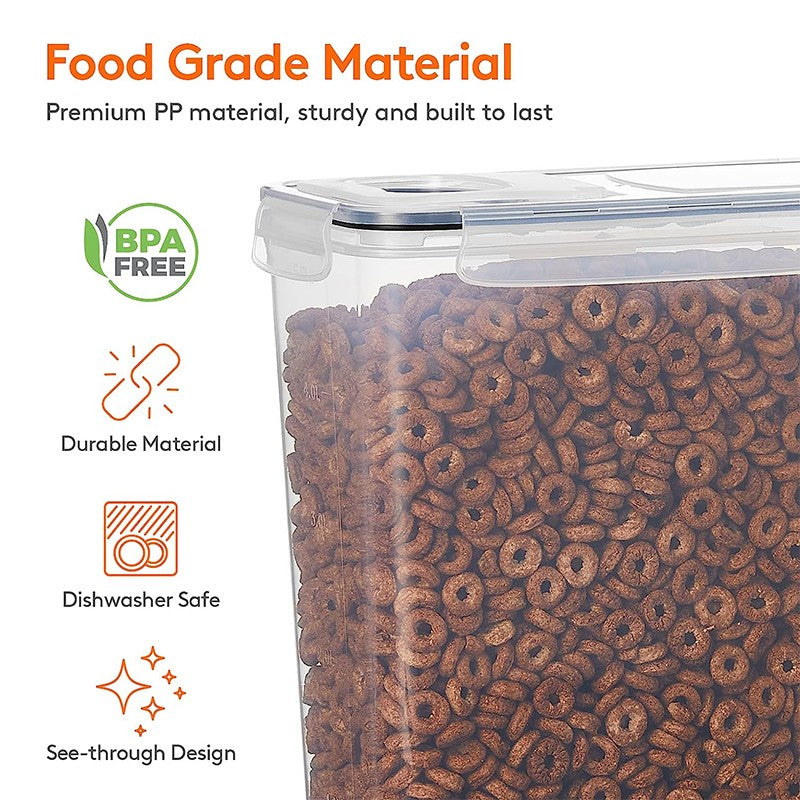 Kit Recipientes Herméticos 4L para Cereais – Armazenamento Organizado e Fresco (1/2/4 peças)