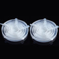 Tampas de Silicone Elásticas Reutilizáveis – Ajustáveis para Tigelas, Panelas e Alimentos