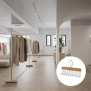 Organizador de Madeira Maciça – Cabide Multiuso com 8 Ganchos para Roupas e Acessórios