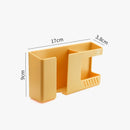 Suporte de Parede 2 em 1 para Celular e Controle Remoto – Caixa de Armazenamento Multifuncional Sem Furação