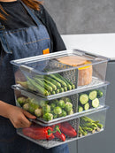 Organizador de Geladeira Empilhável com Tampa – Caixas Práticas para Alimentos